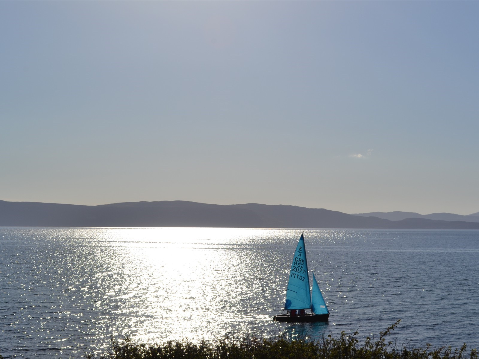 sailing in applecross bay